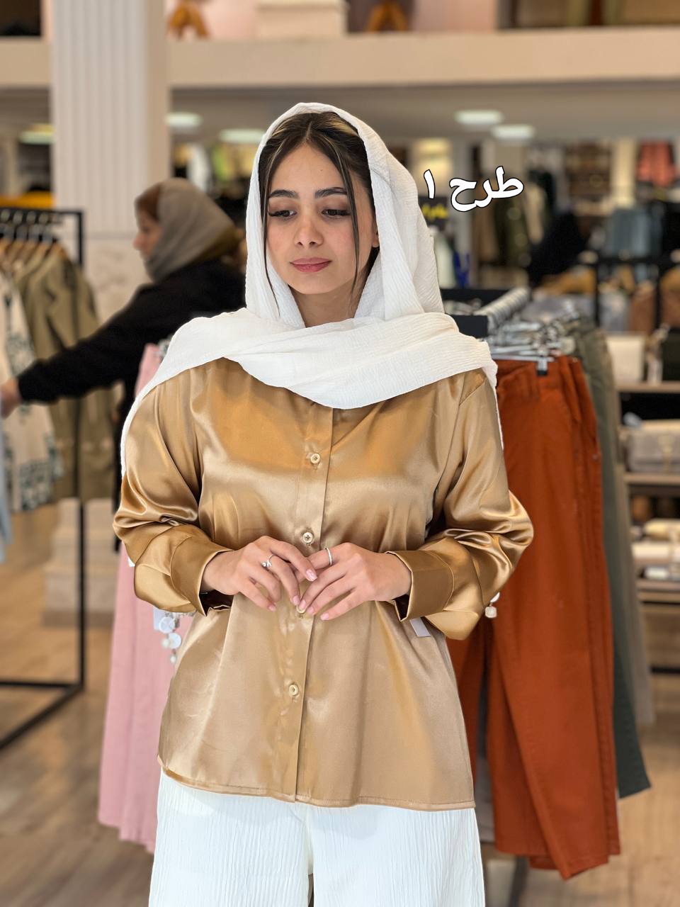 شومیز ساتن کد:190438 - Image 3