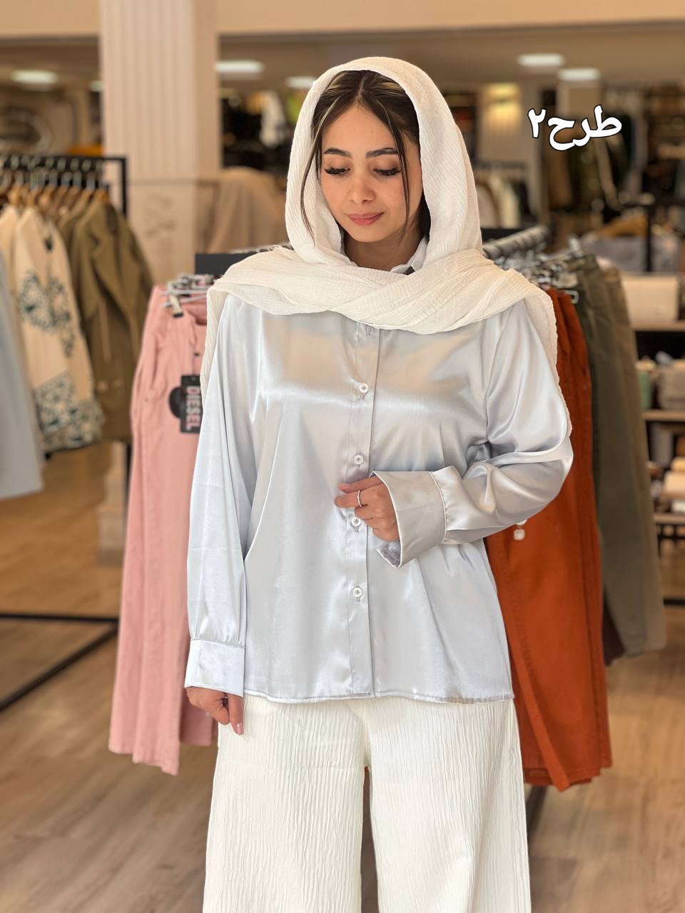 شومیز ساتن کد:190438 - Image 4