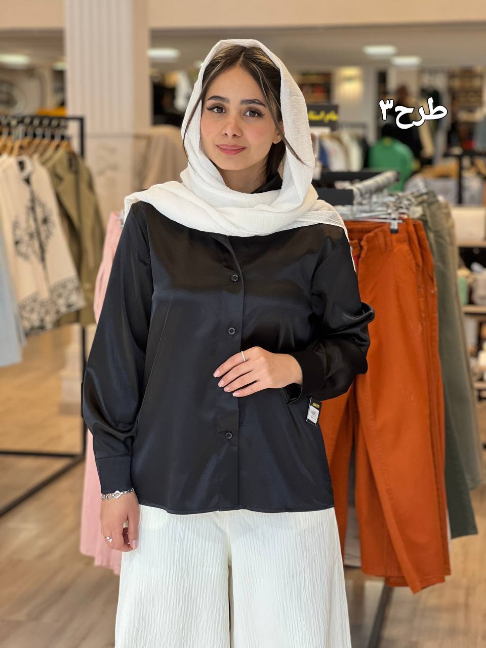 شومیز ساتن کد:190438 - Image 6