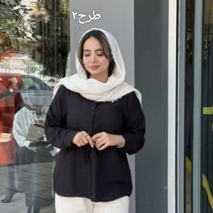 شومیز دو نخ استین کد:16619