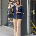 مانتو شانتون سورمه ایی