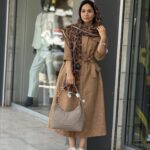 مانتو شانتون دانشجویی قهوه ایی