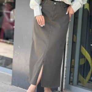 دامن کتان کد:16764.1