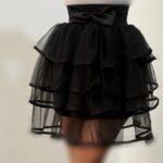 دامن کوتاه تور مشکی