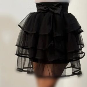 دامن کوتاه تور مشکی