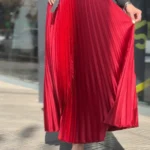 دامن ساتن پلیسه