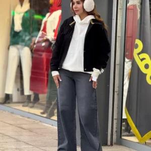 کت کتان مشکی