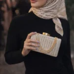 کیف مجلسی زنانه نقره ایی