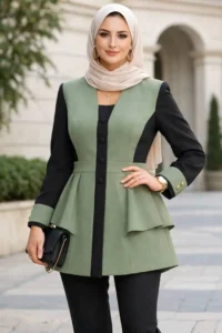 مانتو مناسب فرم بدن اندام مثلث معکوس زنانه