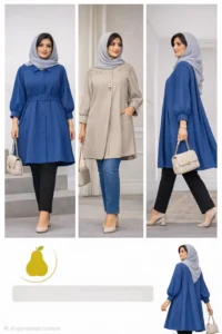 مانتو مناسب اندام گلابی