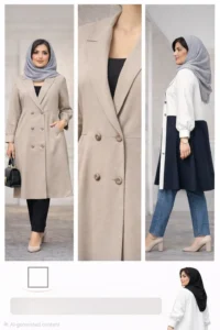 مانتو مناسب اندام مستطیلی